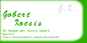 gobert kocsis business card